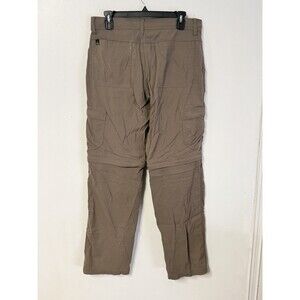 prAna Stretch Zion Convertible Pants Men 30x32 Brown Hiking Cargo Outdoor